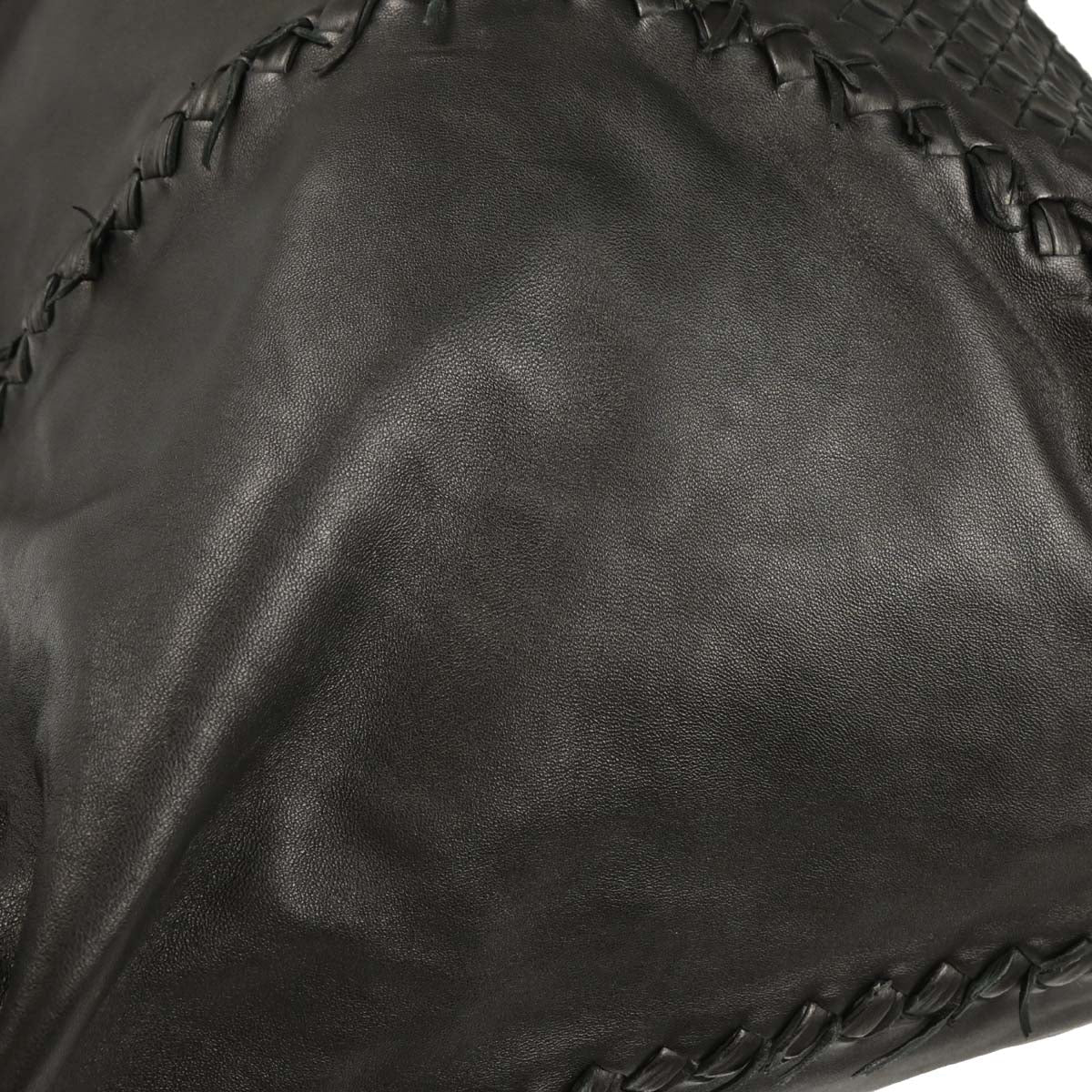 Bottega Veneta Black Intrecciato Tote Handbag