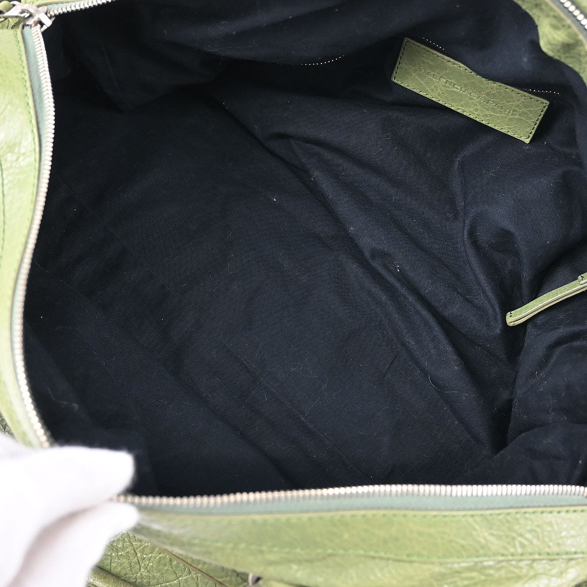 Balenciaga Green Squash 2way Shoulder Duffel Handbag