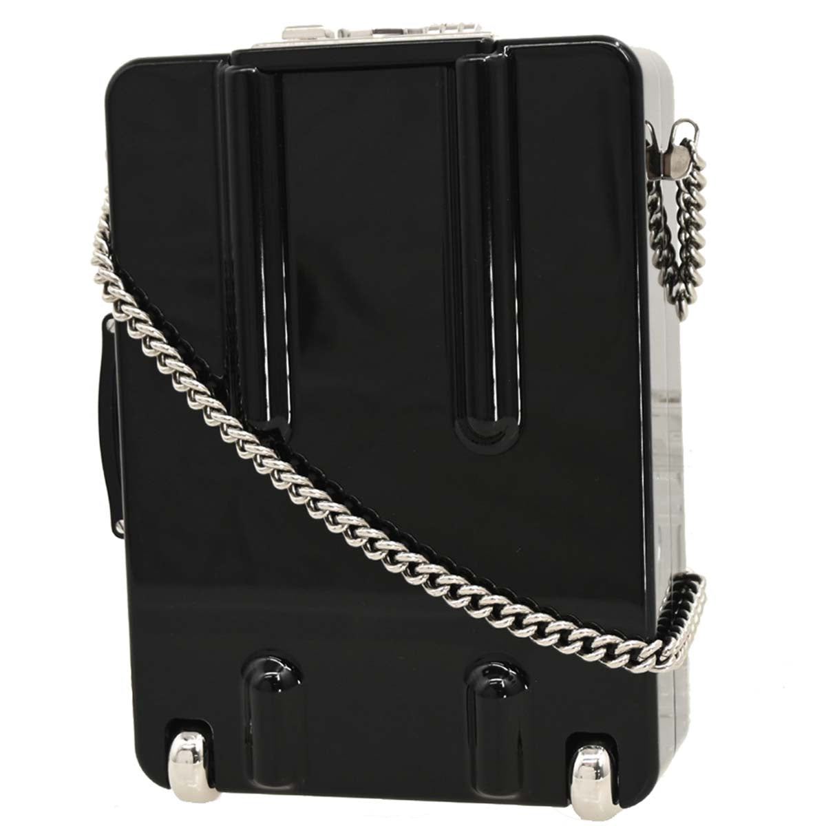 Chanel 2016-2017 Plexiglass Lambskin Evening In The Air Trolley Minaudiere Clutch