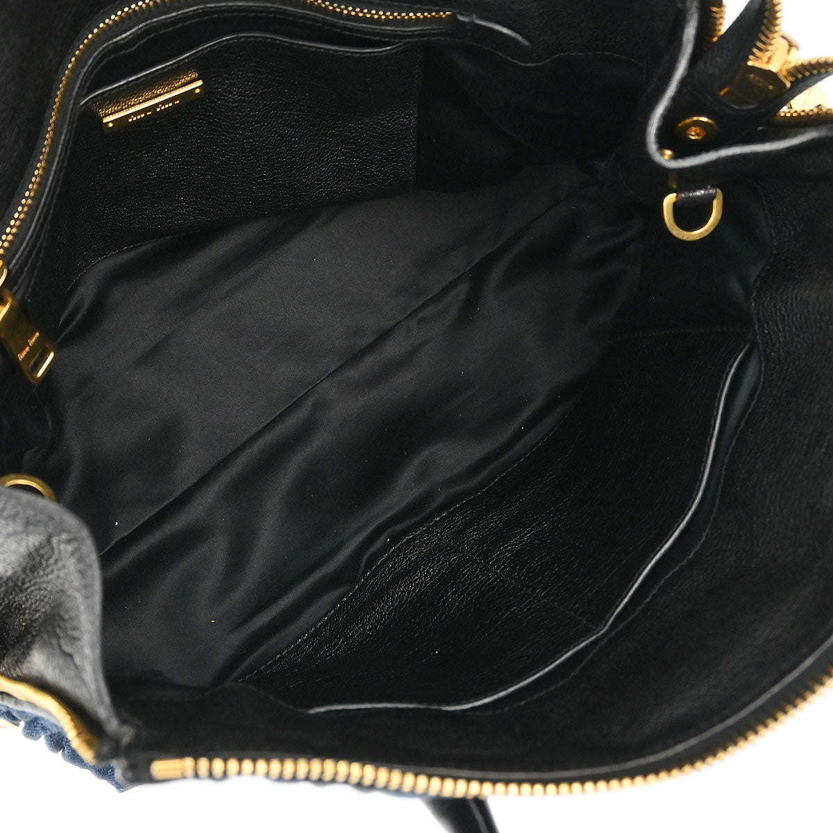 Miu Miu Blue Denim 2way Shoulder Handbag