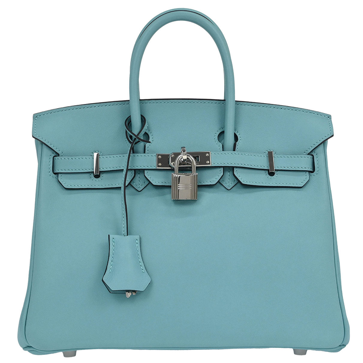 Hermes 2015 Swift Blue Atoll Birkin 25 Handbag