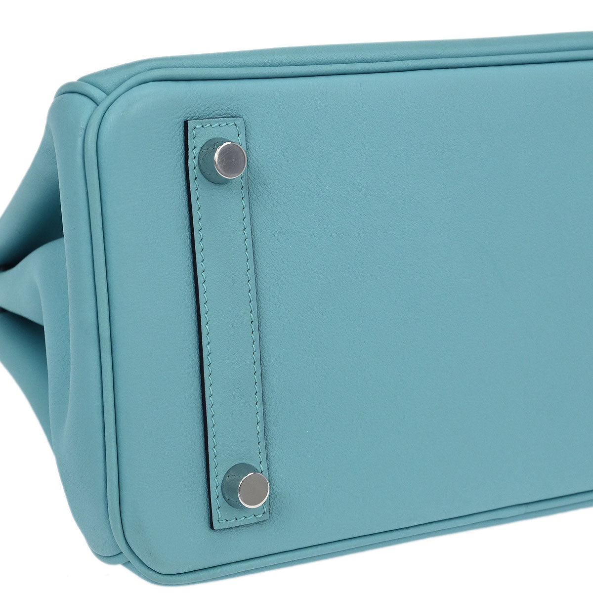 Hermes 2015 Swift Blue Atoll Birkin 25 Handbag