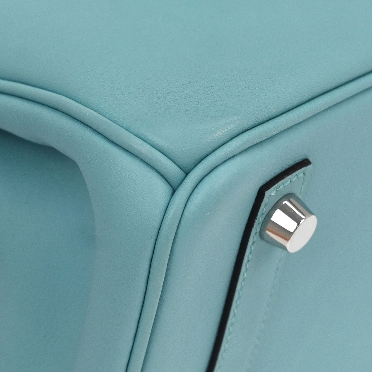 Hermes 2015 Swift Blue Atoll Birkin 25 Handbag
