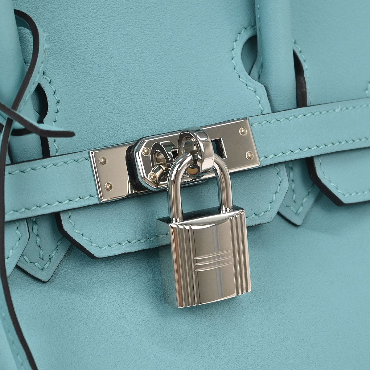 Hermes 2015 Swift Blue Atoll Birkin 25 Handbag