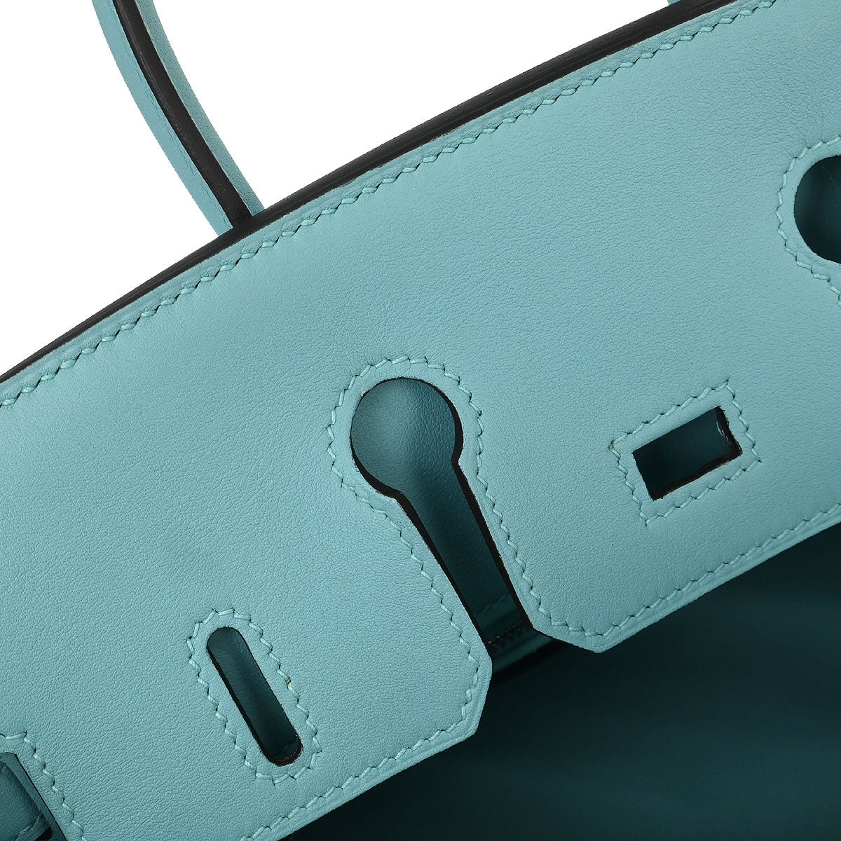 Hermes 2015 Swift Blue Atoll Birkin 25 Handbag