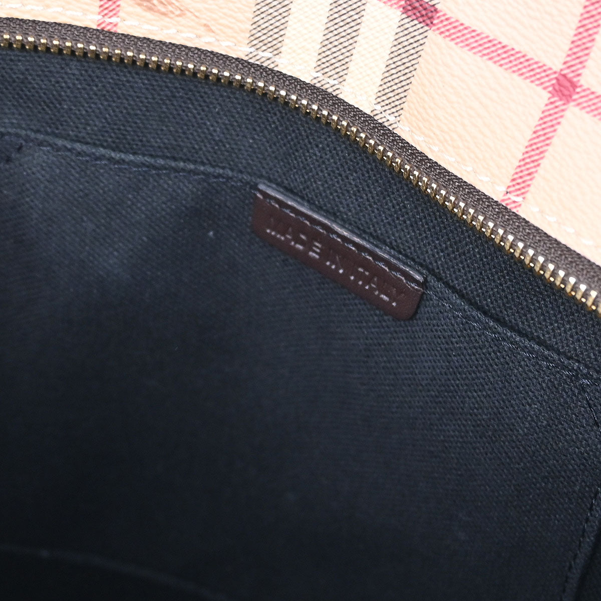 Burberry Beige PVC House Check Tote 2way Shoulder Handbag