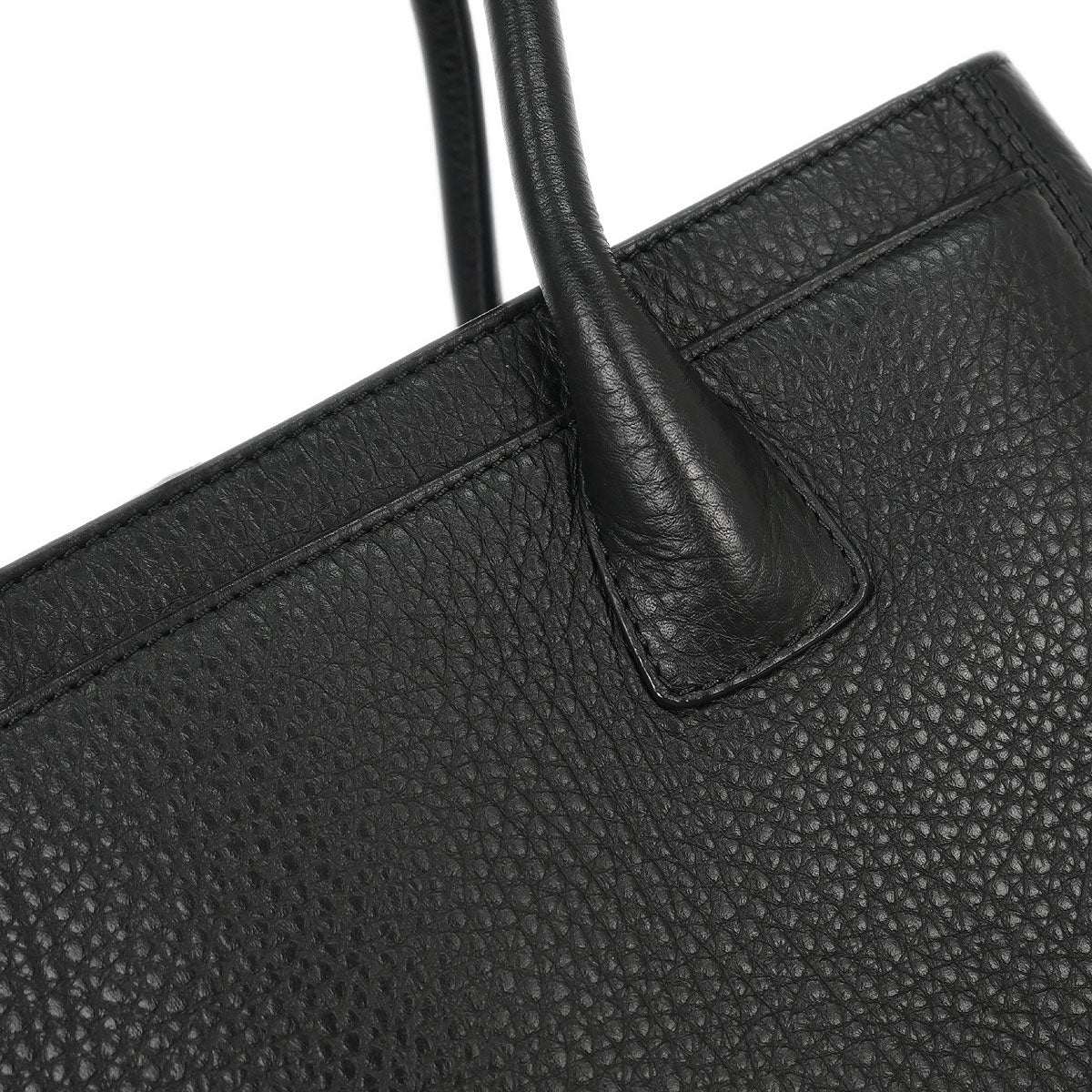 Chanel Black Deerskin Executive Cerf Tote Handbag