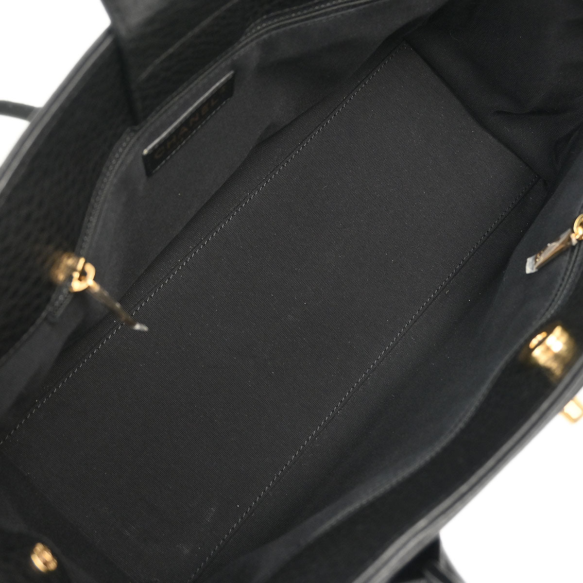 Chanel Black Deerskin Executive Cerf Tote Handbag