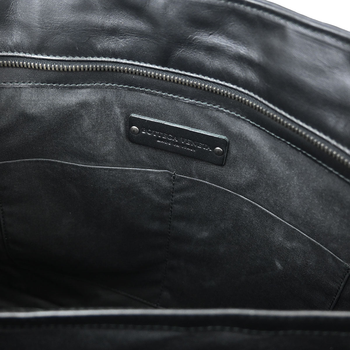 Bottega Veneta Black Intrecciato Business Handbag