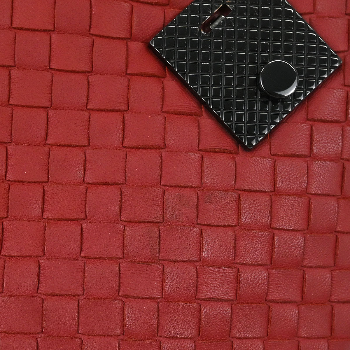Bottega Veneta Red Intrecciato Handbag