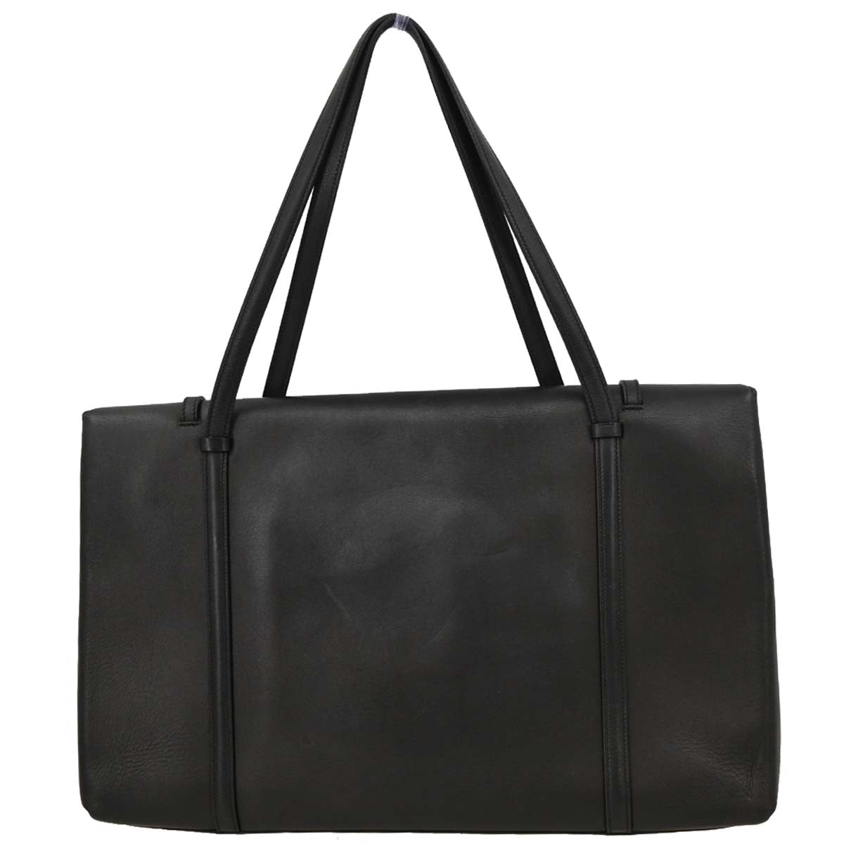 Cartier Black Leather Cabochon Handbag