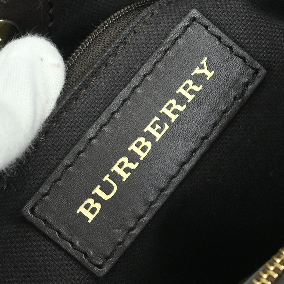 Burberry Beige PVC House Check Hobo Handbag
