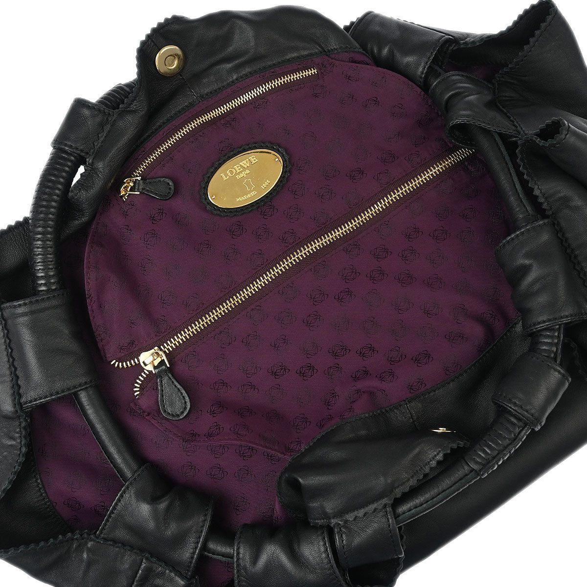 Loewe Black Lambskin Nappa Aire Tote Bag