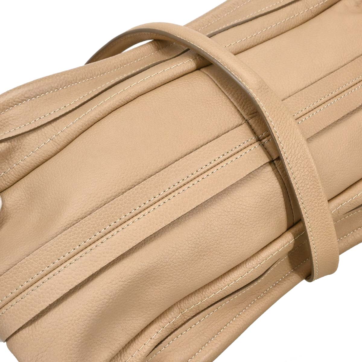 Chloe Beige Leather Paraty 2way Shoulder Handbag