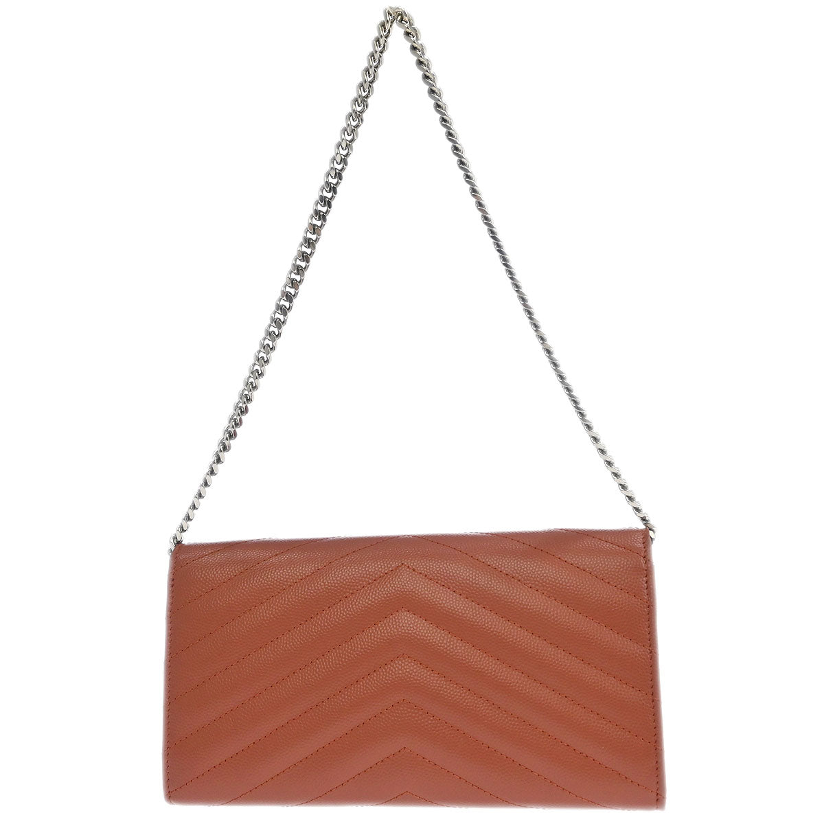 Saint Laurent Pink Envelope WOC Wallet on Chain Handbag