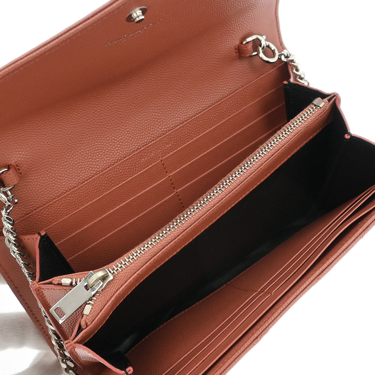 Saint Laurent Pink Envelope WOC Wallet on Chain Handbag