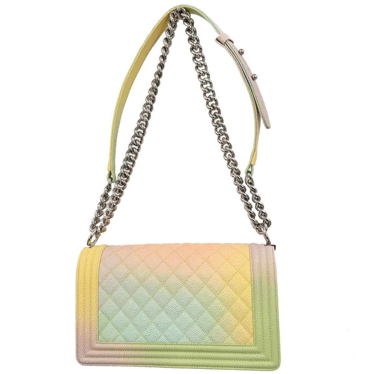Boy 2018 Chanel Pastel Color Caviar Medium Shoulder Bag