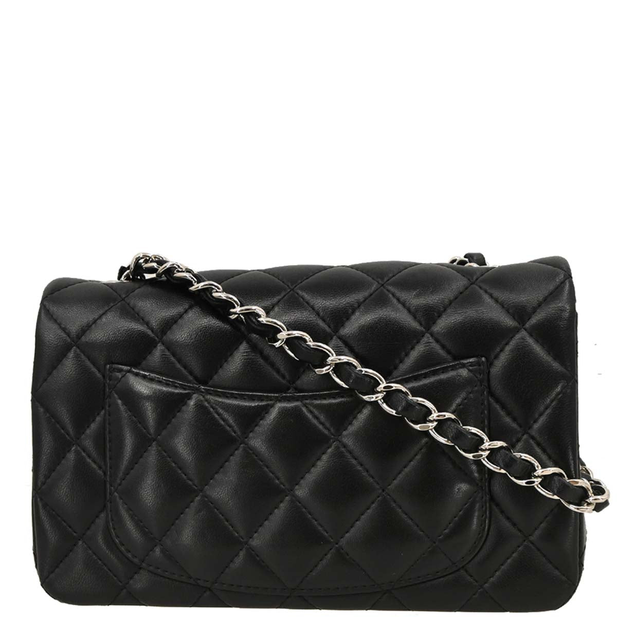 Chanel 2018-2019 Black Lambskin Classic Single Flap Shoulder Bag