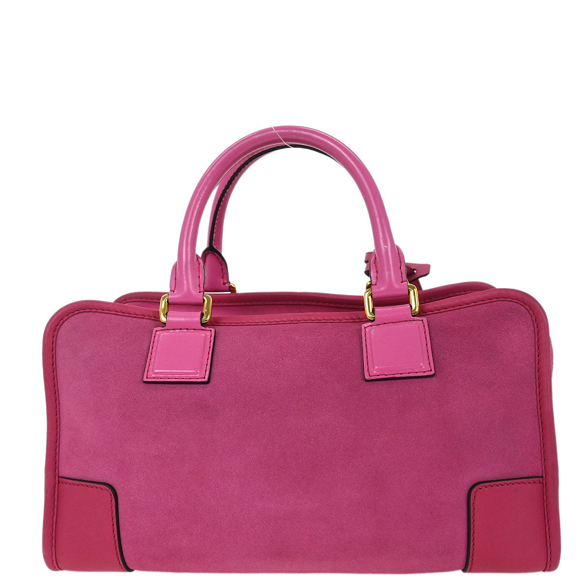 Loewe Pink Suede Leather Amazona 28 Handbag