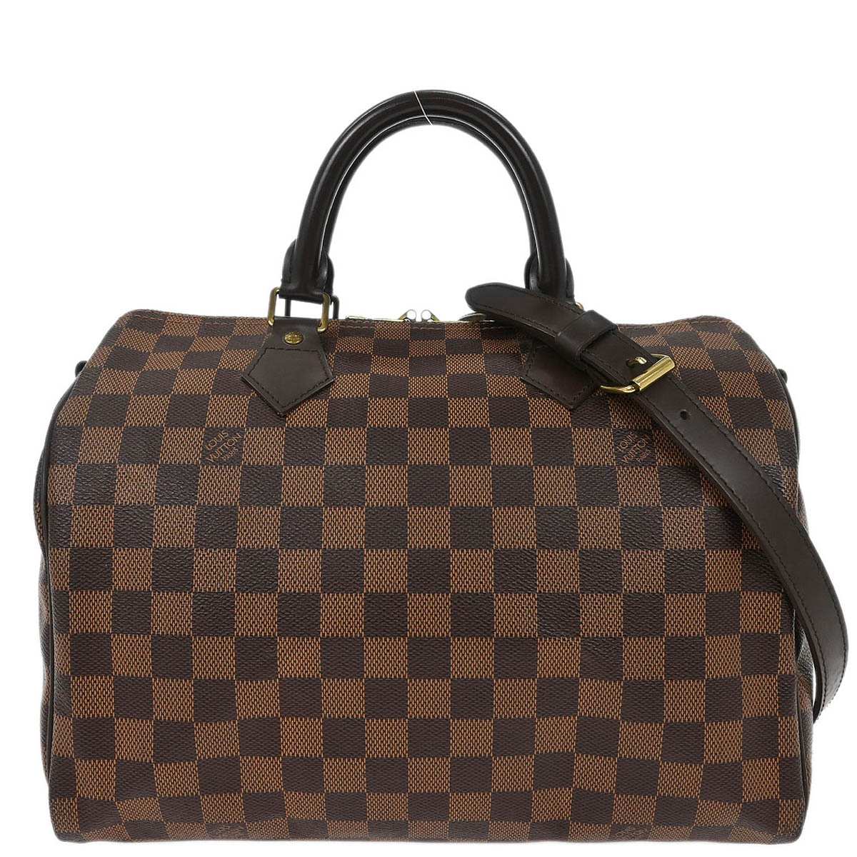 Louis Vuitton Damier Speedy Bandouliere 30 2way Shoulder Handbag N41183