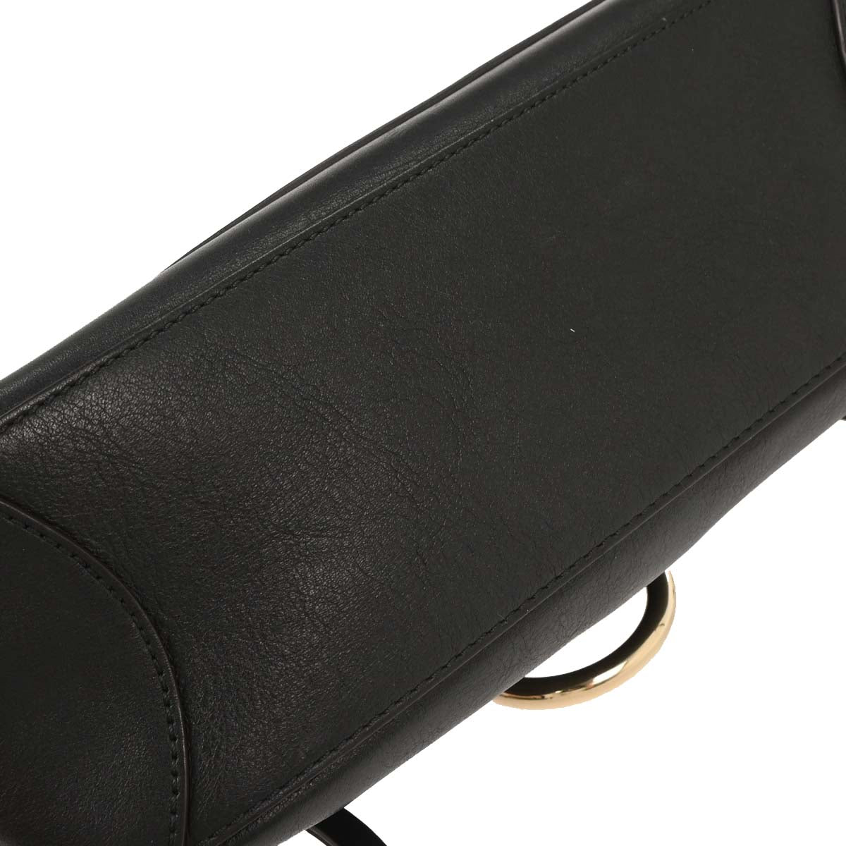 Chloe Black Leather Faye Day 2way Shoulder Handbag