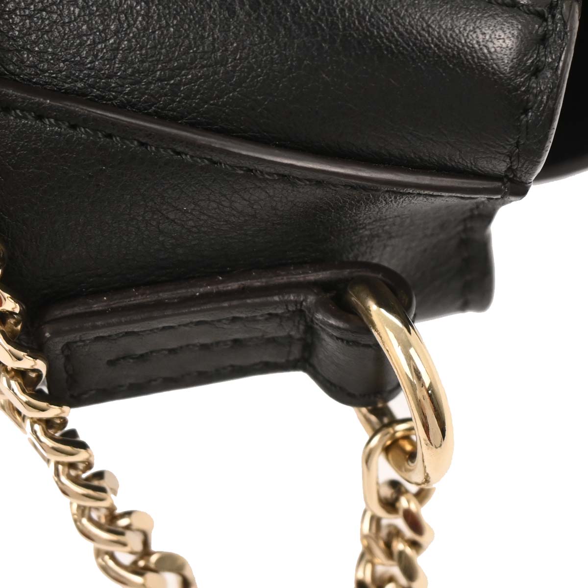 Chloe Black Leather Faye Day 2way Shoulder Handbag