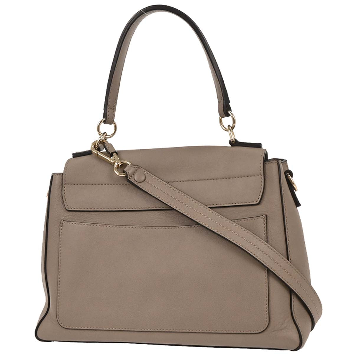 Chloe Gray Leather Faye Day 2way Shoulder Handbag