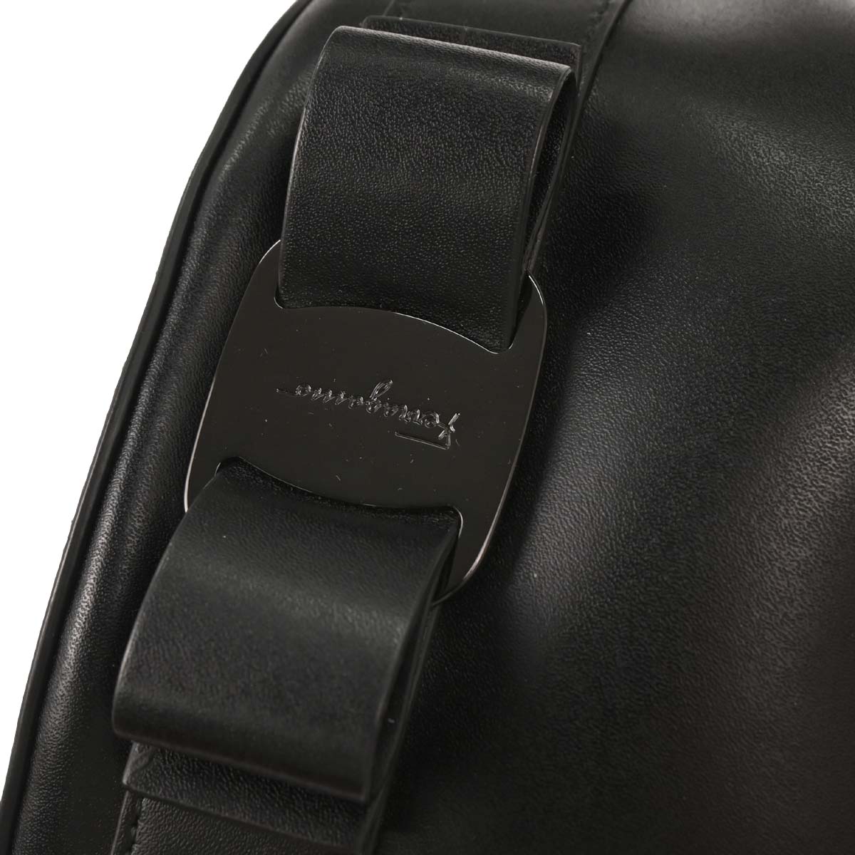 Salvatore Ferragamo Black Vara Bow Drawstring Shoulder Bag