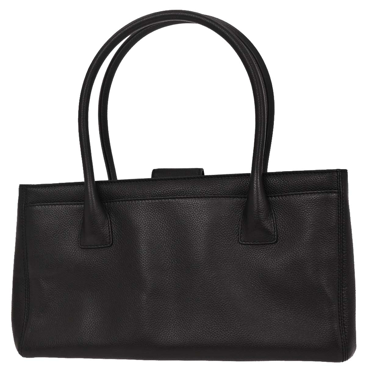 Chanel 2012-2013 Black Calfskin Executive Cerf Tote Bag