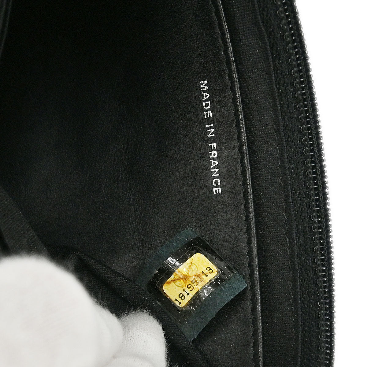 Chanel Black Caviar Half Moon WOC Shoulder Wallet Bag