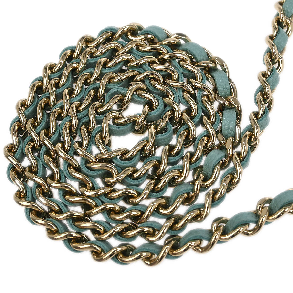Chanel Light Blue Caviar Classic WOC Wallet On Chain