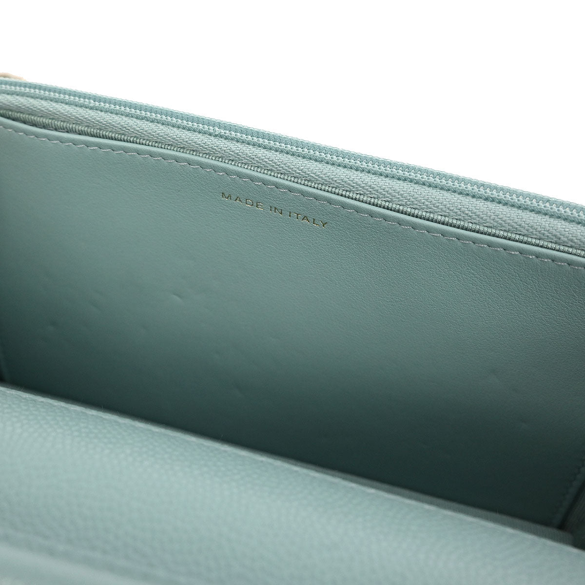 Chanel Light Blue Caviar Classic WOC Wallet On Chain