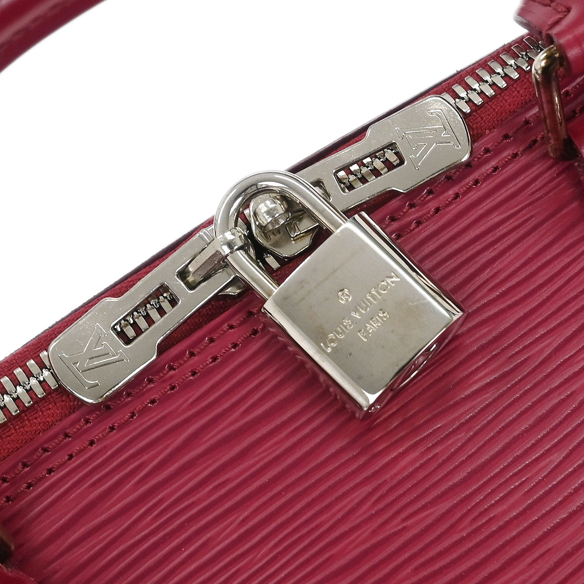 Louis Vuitton Dark Pink Epi Alma GM Handbag M40486