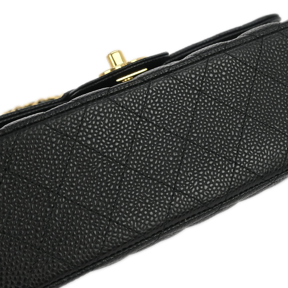 Chanel 2019 Black Caviar Small Classic Double Flap Shoulder Bag