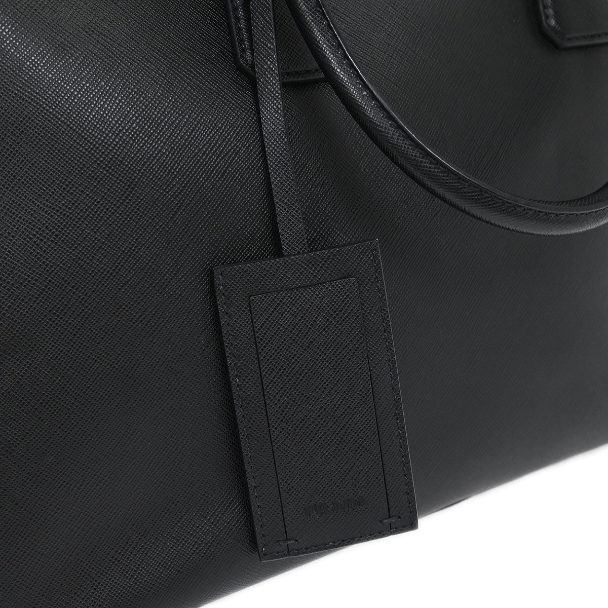 Prada Black Leather Travel Handbag