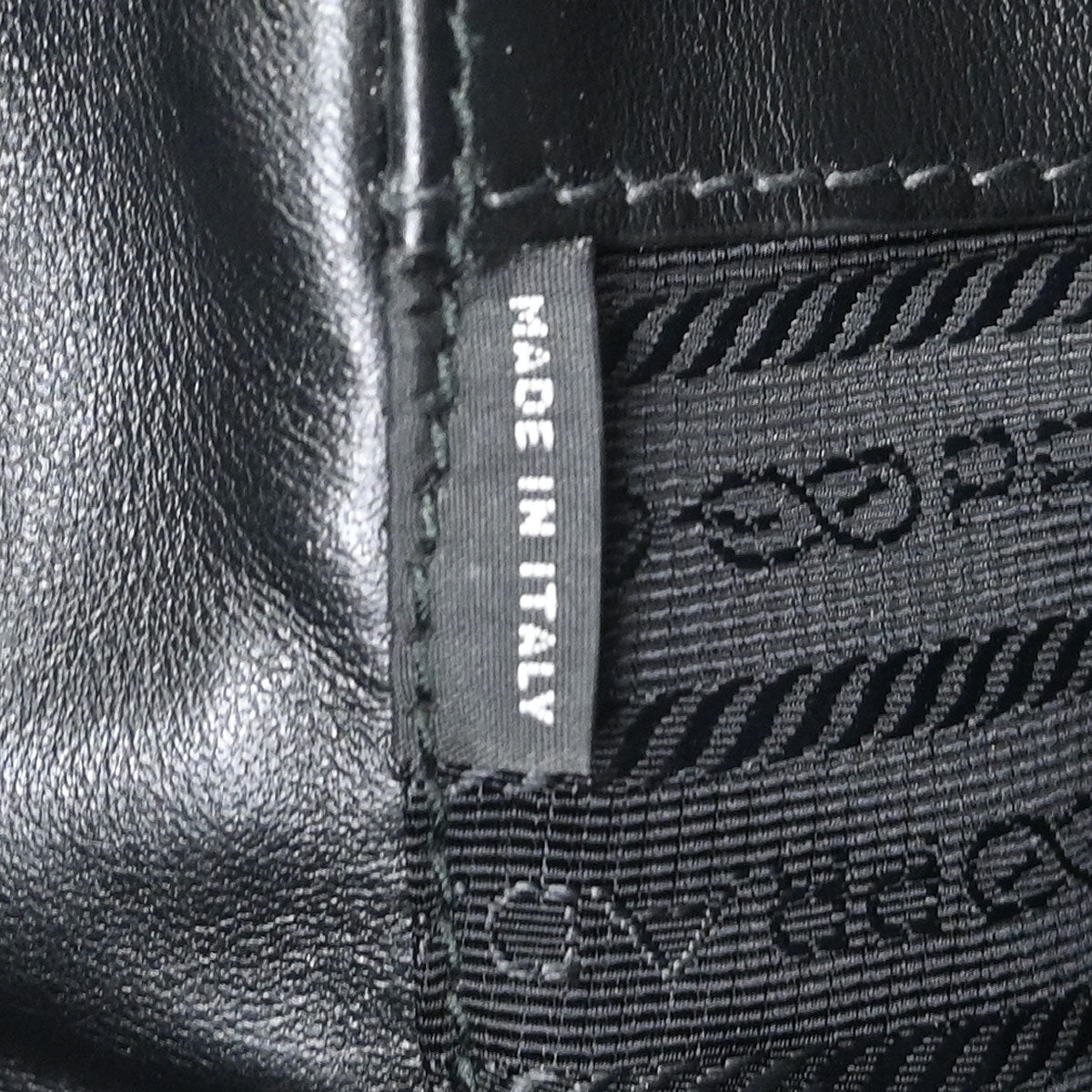 Prada Black Leather Travel Handbag