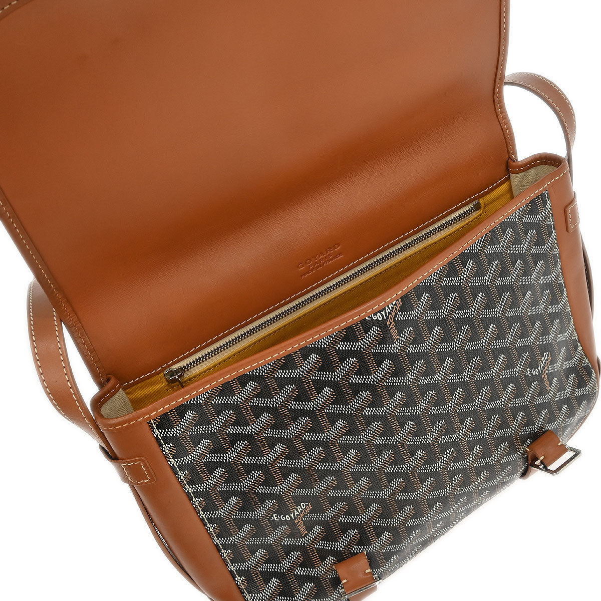 Goyard Black Belvedere MM Shoulder Bag