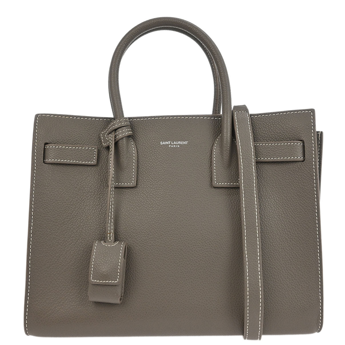 Saint Laurent Gray Sac de Jour 2way Shoulder Handbag