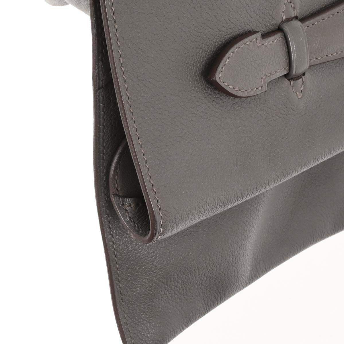 Hermes Etain Evercolor Pliplat Clutch Bag