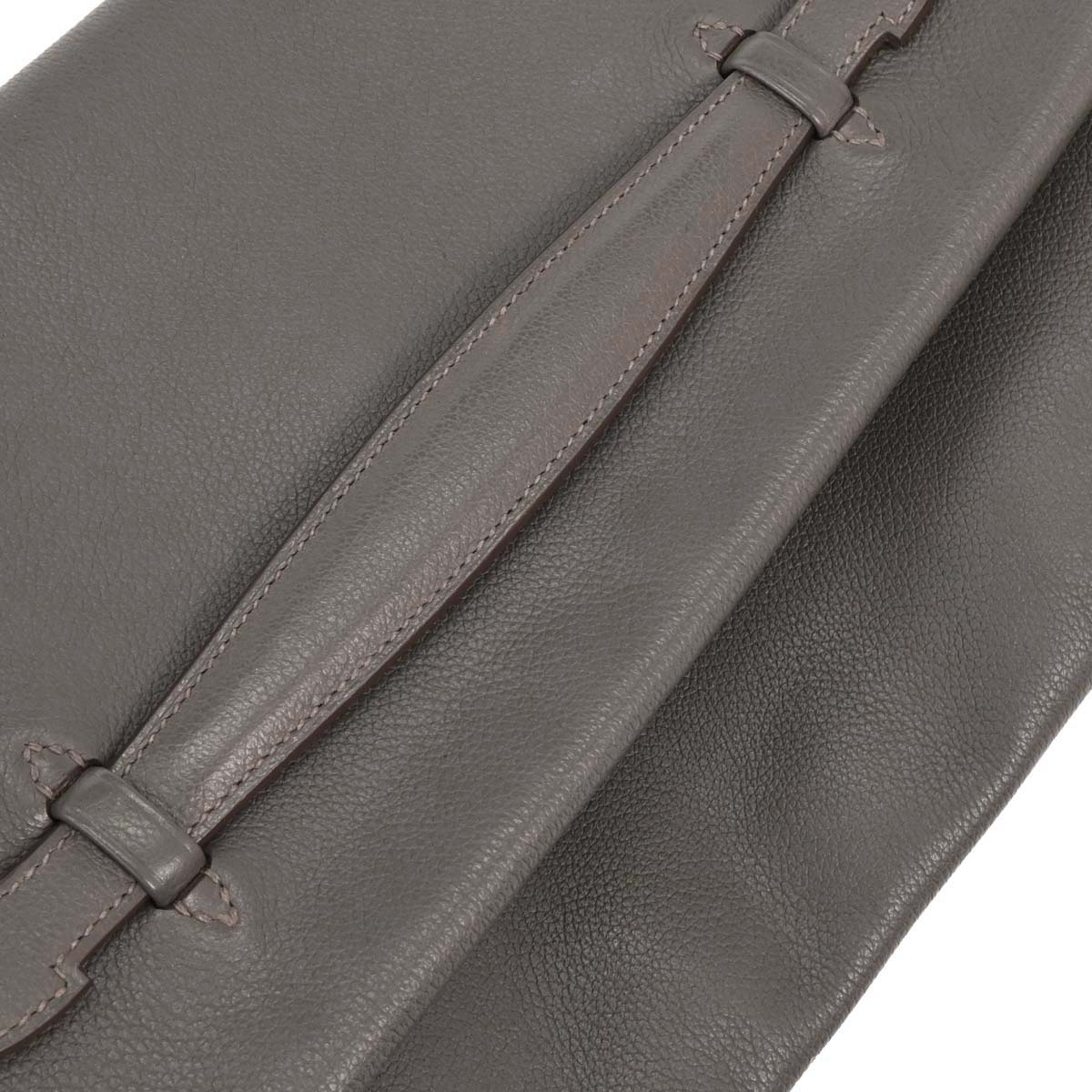 Hermes Etain Evercolor Pliplat Clutch Bag