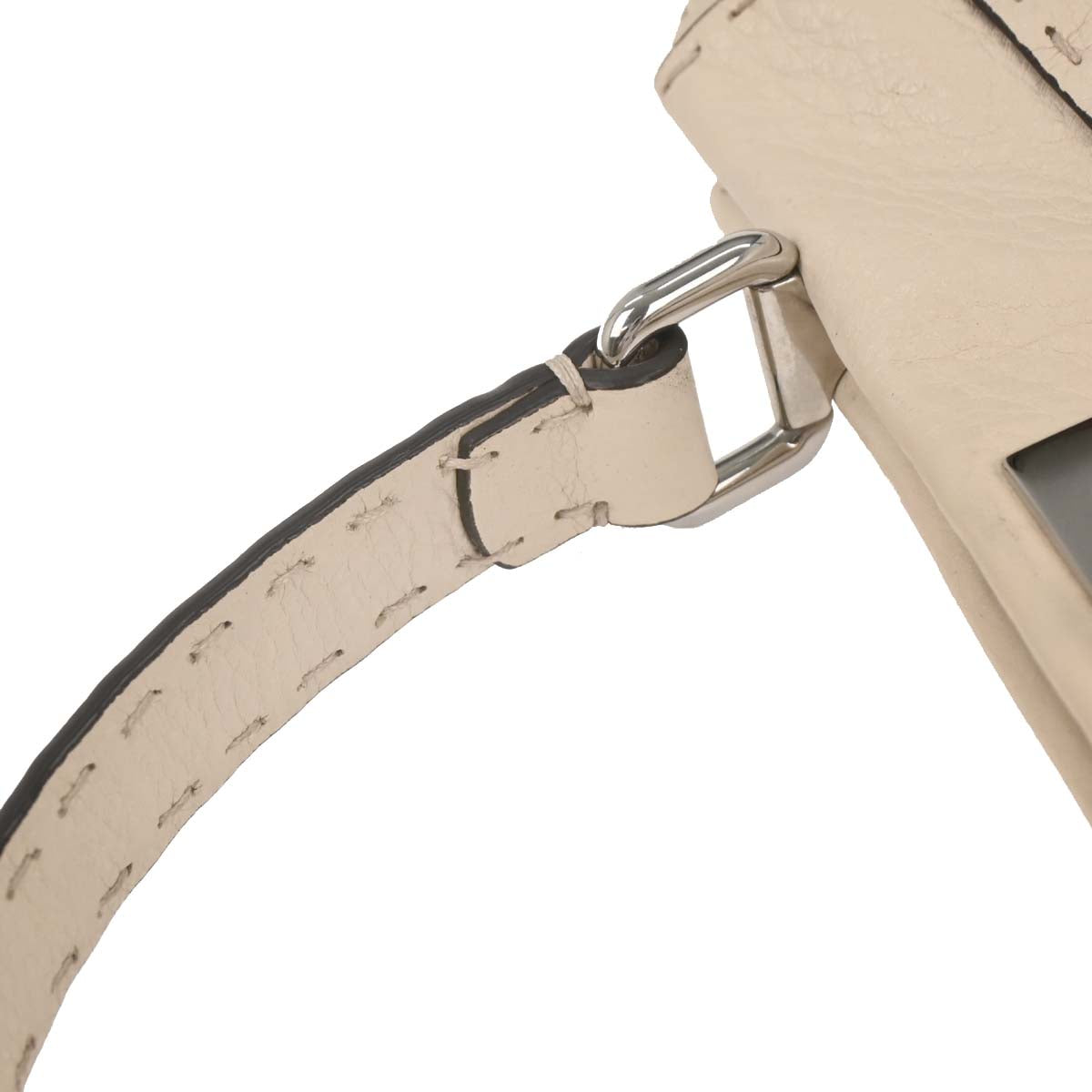 Fendi Off-white Leather Peekaboo 2way Shoulder Handbag