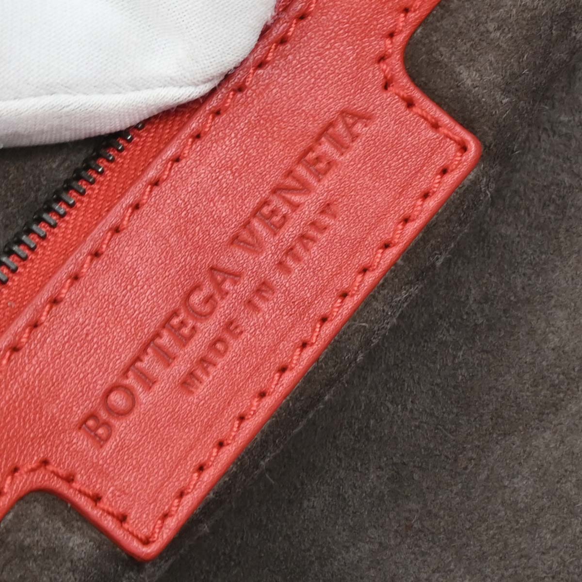 Bottega Veneta Red Intrecciato Hobo Handbag