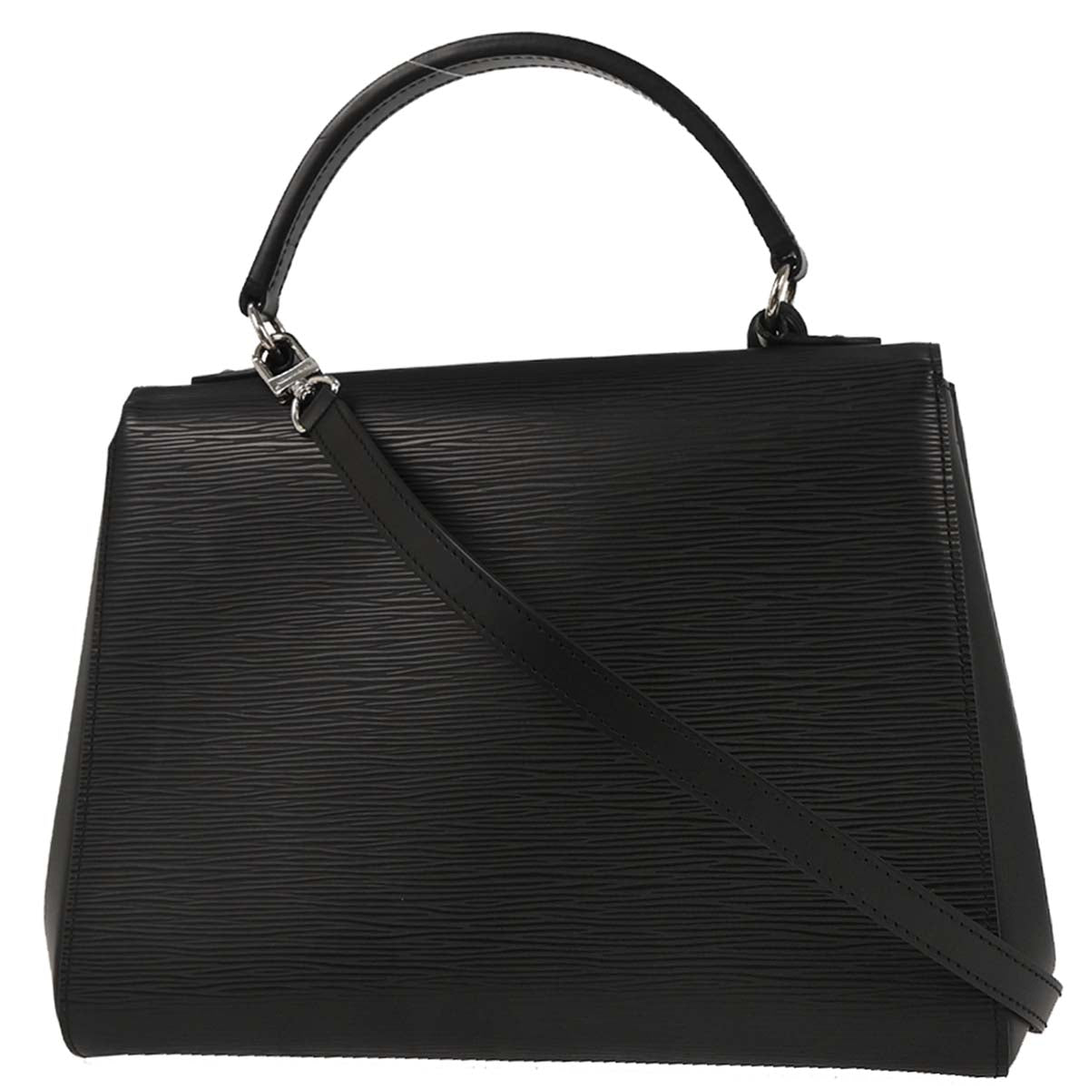 Louis Vuitton Black Epi Cluny MM 2way Shoulder Handbag M41302