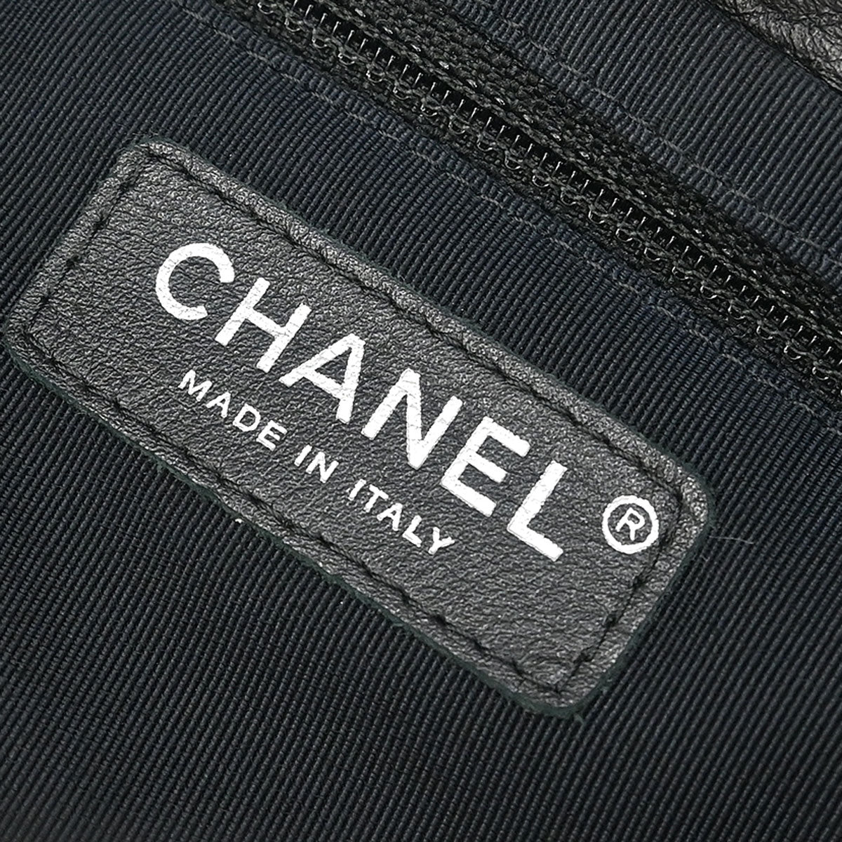 Chanel Black Calfskin Trianon Tote 2way Shoulder Handbag