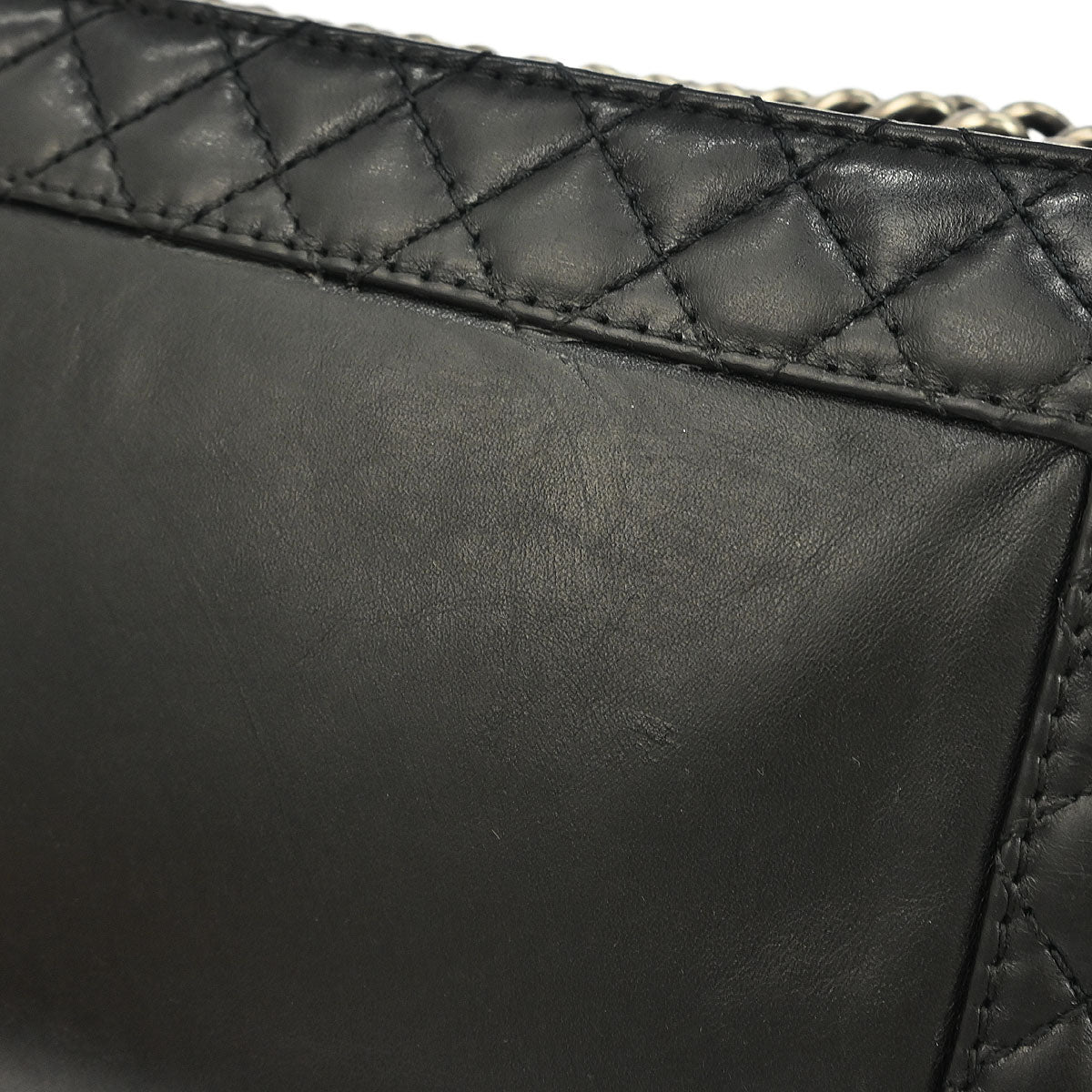 Boy 2013-2014 Reverso Chanel Black Lambskin New Medium Shoulder Bag