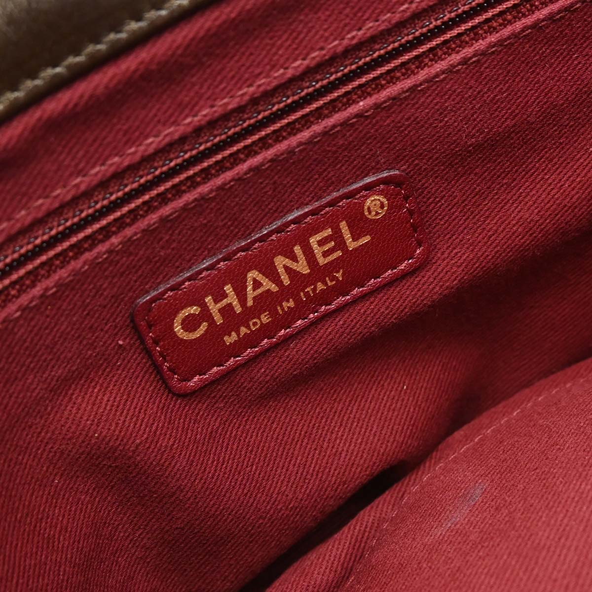 Chanel 2012 Brown Calfskin Pondichery Flap 2way Shoulder Handbag
