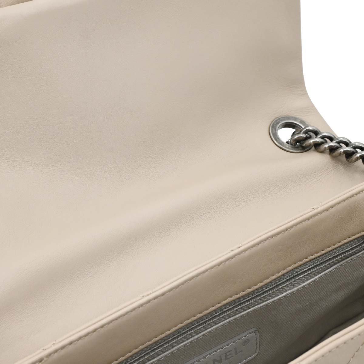 Chanel 2012 Beige Lambskin Country Chic Flap Bag Shoulder Bag