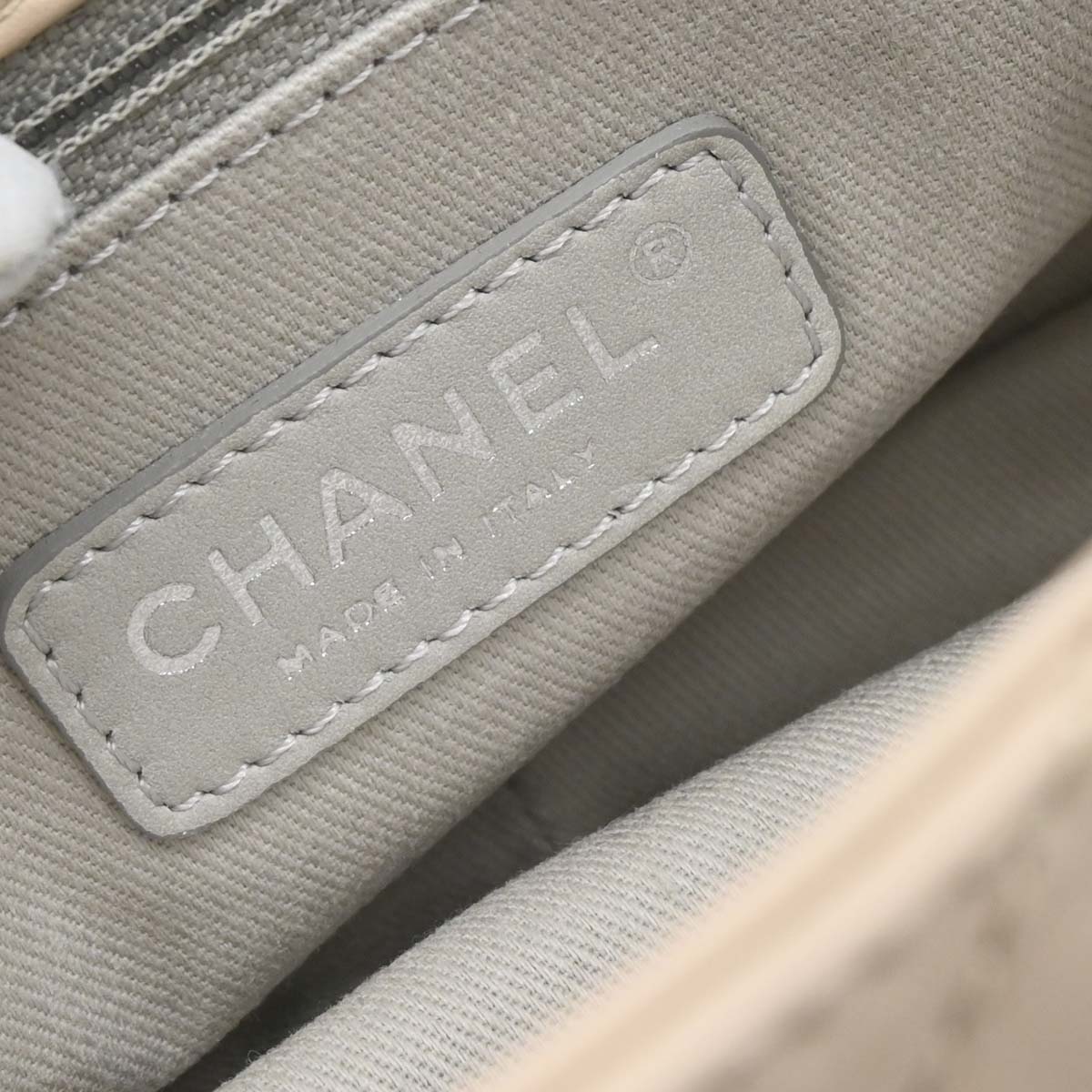 Chanel 2012 Beige Lambskin Country Chic Flap Bag Shoulder Bag