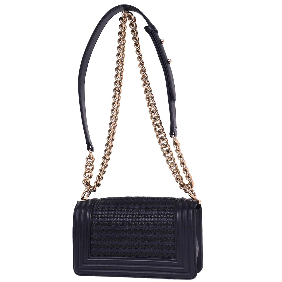 Boy Chanel 2018-2019 Navy Lambskin Small Chain Shoulder Bag