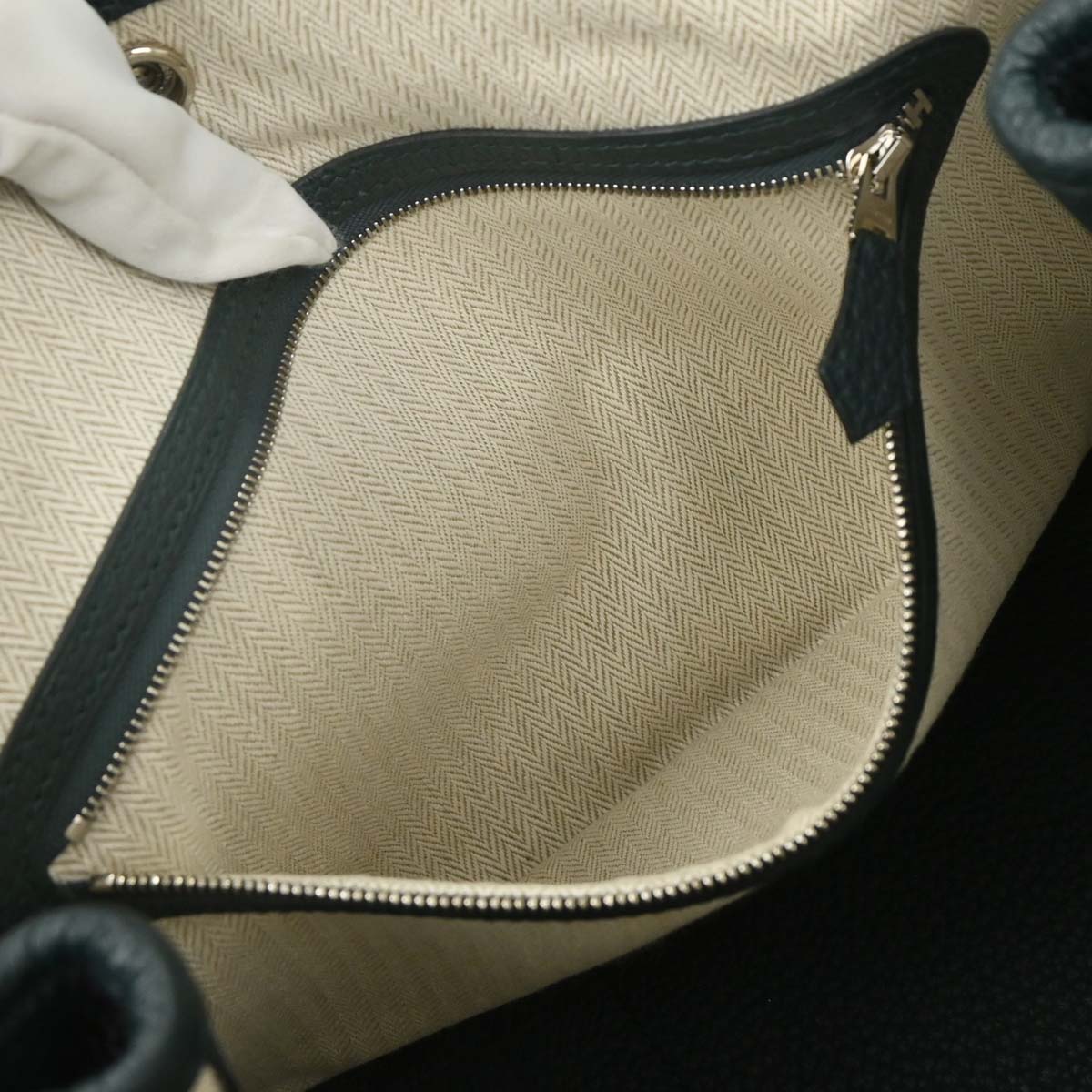Hermes Navy Negonda Garden Party 30 TPM Tote Handbag
